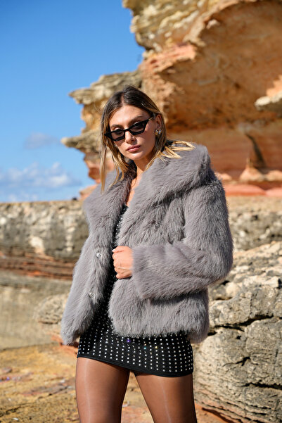 ASEDE Fw26 Premium New Special Series Soft Texture Lining Pocketed Shawl Collar Fur Coat