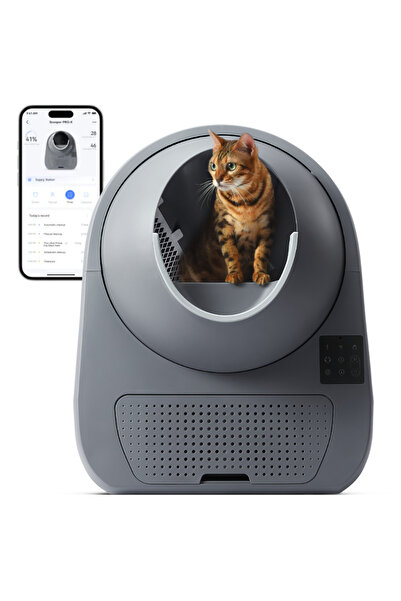 Catlink Scooper Luxury Pro X AI Self-Cleaning Cat Litter Box 13L 63x62x74cm - Grey