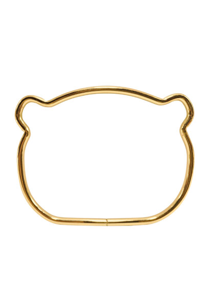 Gerenic Gold metal handbag handle pair