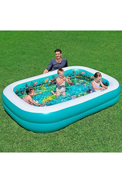 BESTWAY 3D Family Swimming Pool with Two Goggles 2.62m x 1.75m x 51cm