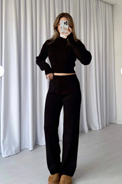 H&E LUXURY DESIGN Set de tricotaje crop pentru femei