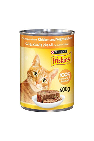 Friskies طعام القطط الرطب بنكهة الدجاج والخضروات 400 جرام