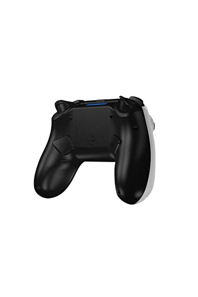 Flashfire Gamepad PS4 Pro Controller white with black, Bluetooth connectivity