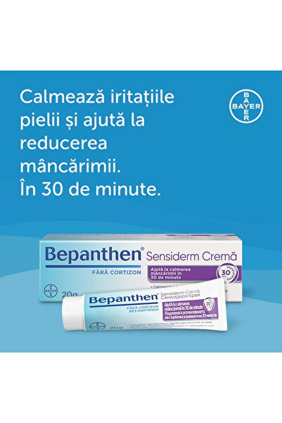 Bepanthen Sensiderm Cremă pentru Piele Sensibilă, 20 g, Bayer
