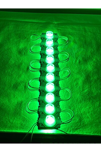ERM ✨ 12V 1.5W Tekli Lensli Modül LED (10 Adet) | yeşil, Süper Parlak ve Su G...