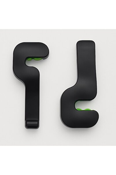 LEAXOR Set suport auto 2 în 1, plastic/cauciuc, suport pentru scaun, negru