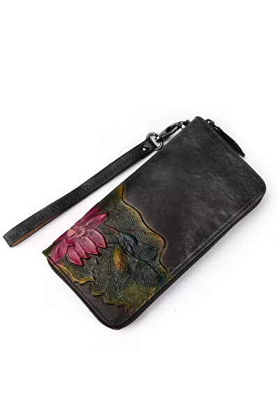 Mychicbeautybag leather wallet "Little hummingbird" Genuine leather wallet