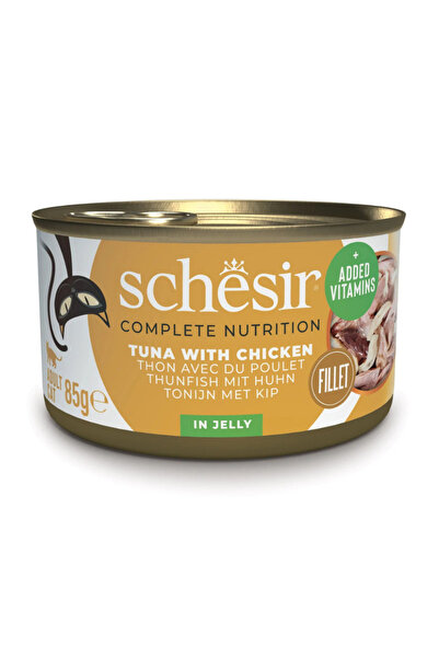 Schesir Tuna & Chicken in Jelly Adult Wet Cat Food 85G