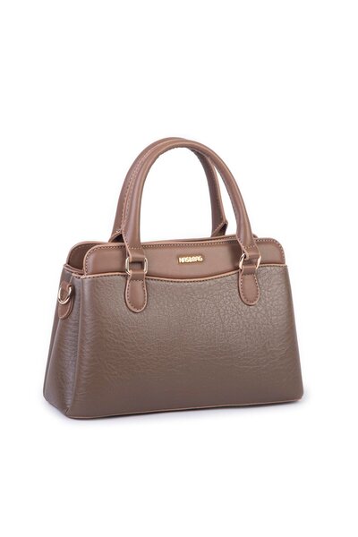 Nas Bag Stylish Women's Midi Hand and Shoulder Bag Mink Victoria