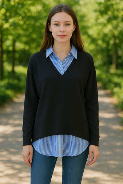 Neva Gömlek Yaka Tunik