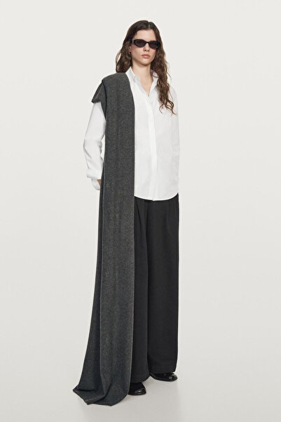 Massimo Dutti Gizli düğmeli poplin gömlek