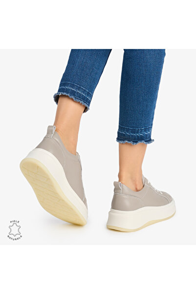 ANGEL BLUE WOMEN'S Casual Shoes made of Natural LEATHER CRL0947 GREY COLOR