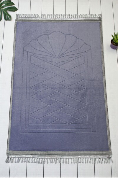 ihvan online Yumuşak Kadife Dokulu Peluş Seccade Mor