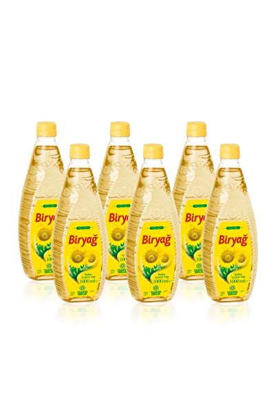 Trakya Birlik Biryağ Ayçiçek Yağı 1 Lt Pet Ambalaj (6'lı Paket)