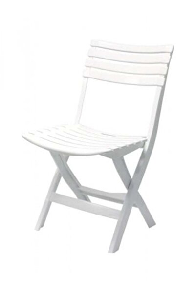 Cosmoplast Folding Travel and Camping Chair - White