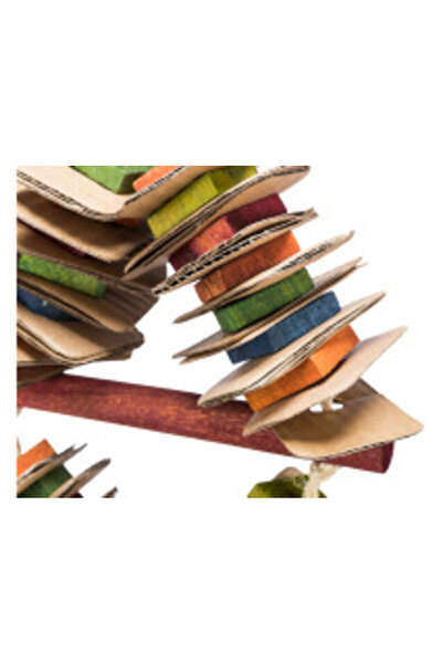 Trixie Colorful Wooden Bird Toy on Sisal Rope, 18x35 cm, 58992