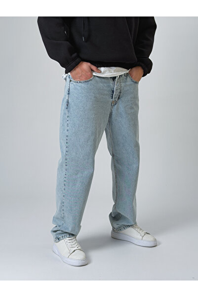 COCOPELLI Ice Blue Men's Baggy Jeans Coc2528