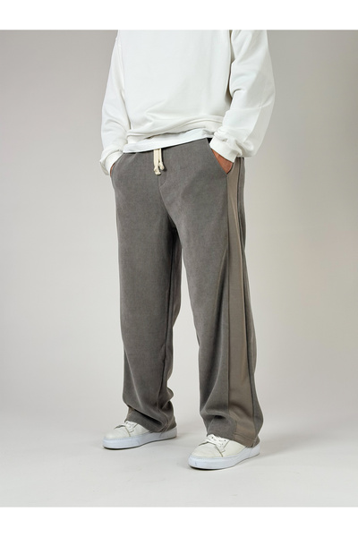COCOPELLI Oversized Gray Men's Baggy Pants Coc2520