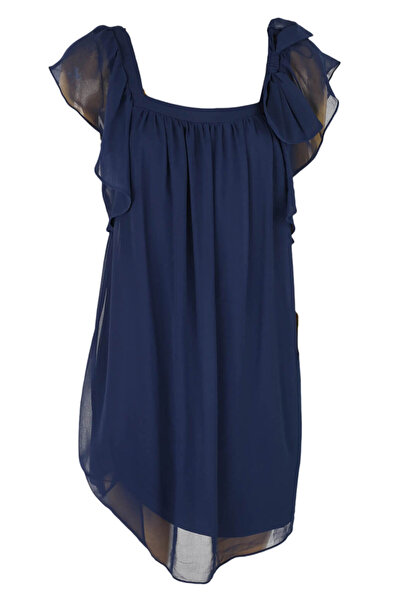 Naf Naf Victoria Dark Blue Dress, 100% cotton