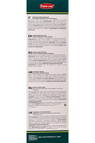 Padovan Stix Fruit Parrocchetti (Parrot), 100 g