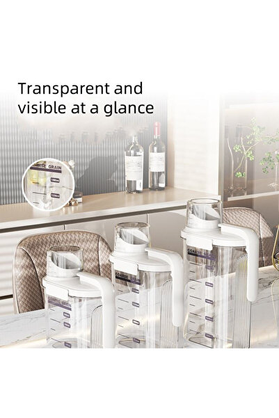 Twisoo Clear Plastic Food Storage Box Set of 3 (1250ml, 1500ml, 2500ml) Containers for Kitchen