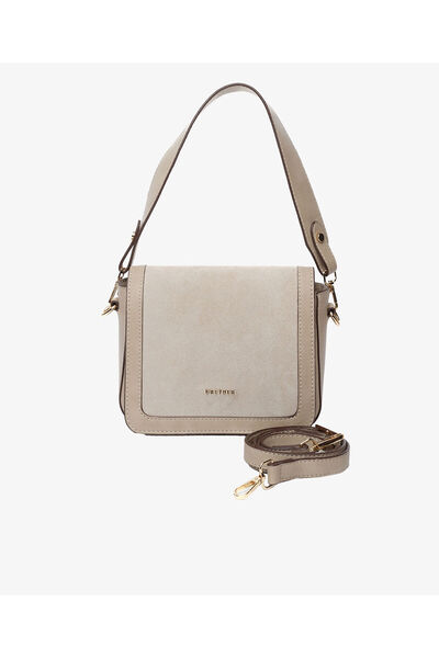 Greyder Kadın Ekru Hakiki Deri Çapraz Çanta 5K2CN68695