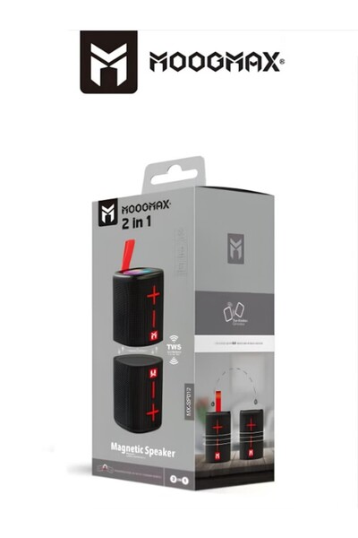 MOOGMAX سبيكر سماعات مكبر صوت بلوتوث 2 في 1 قابل للفصل لجزئيين. سماعات سبيكر بصوت Bass قوي وواضح جدا.