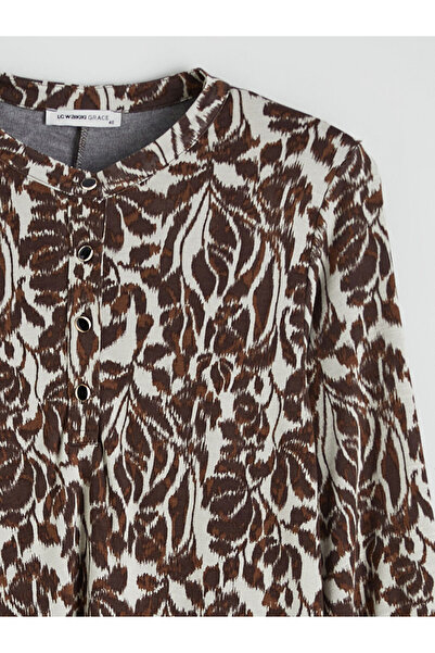 LC Waikiki Quality Parts from Celebi Store | Crew Neck Patterned A-Line Dress