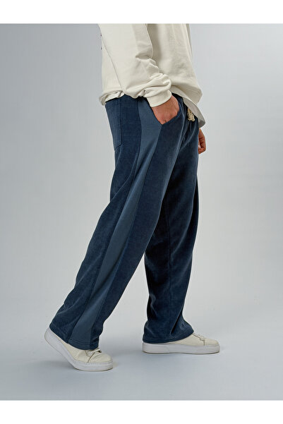 COCOPELLI Oversized Navy Blue Men's Baggy Pants Coc2547