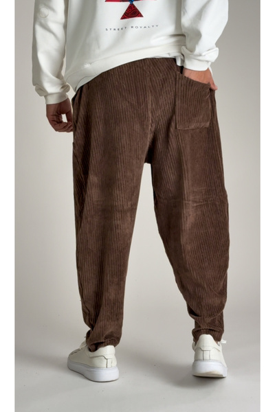 COCOPELLI Pleated Brown Men's Half-Shalwar Coc2525