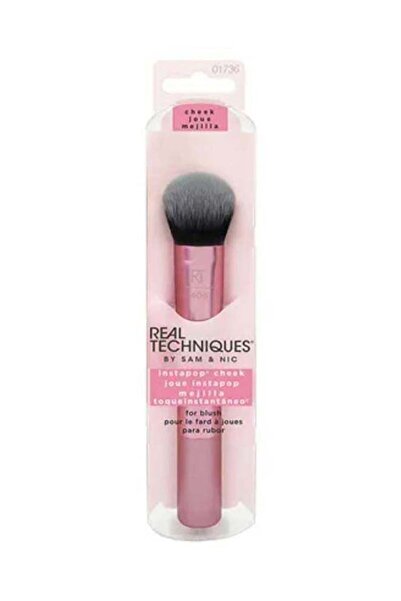 Real Techniques InstaPop Cheek Makeup Brush for Application of Loose Pigment ...