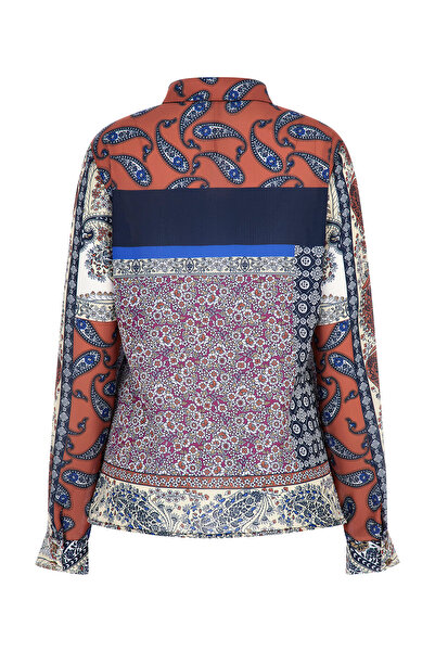 Guess Kadın Desenli Çok Renkli Gömlek