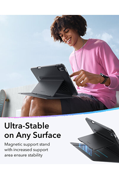 ESR آيباد إير 10.9 بوصة 4/5 (الجيل الرابع) الجيل الخامس. حافظة (حامل قلم) لجهاز آير 11 (M2-M3/ 2024-2025) من نيسيل