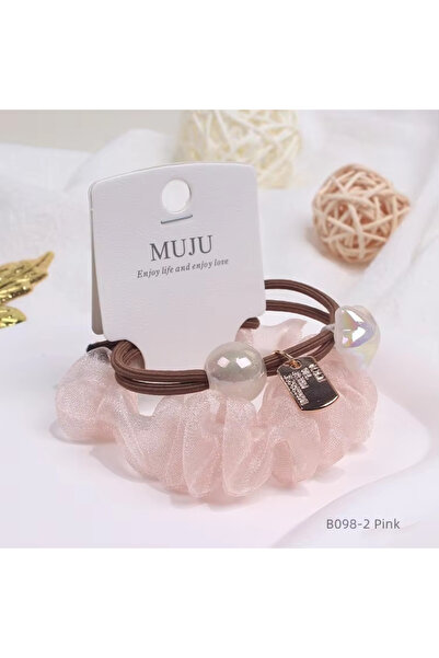 muju Charm Decor Hair Tie Set – Stylish Elastic Hair Bands with Cute Charms