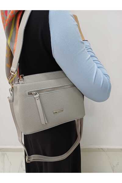 soElite 5-Compartment Coverless Women's Hand and Shoulder Bag with Short and Long Straps