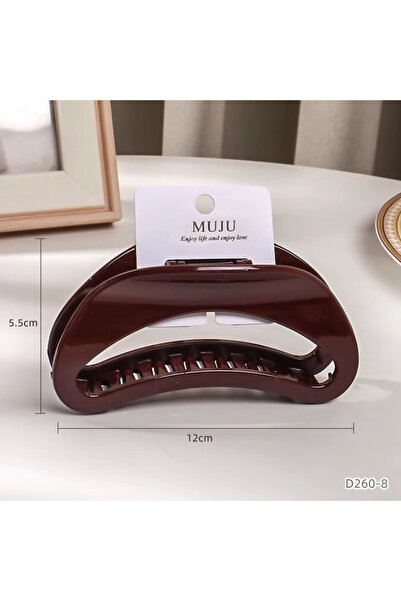 muju Matte Textured Hair Claw – Maroon Color