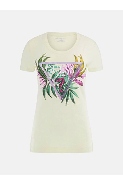 Guess Cn Ss Leaf Women's Slim Fit T-Shirt
