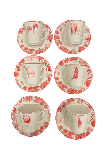 Kütahya Porselen 6'lı Çay Fincanı Olympos