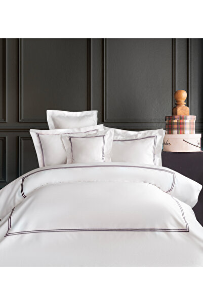 miemaison طقم غطاء لحاف فاخر ميلانو أبيض 120 خيط