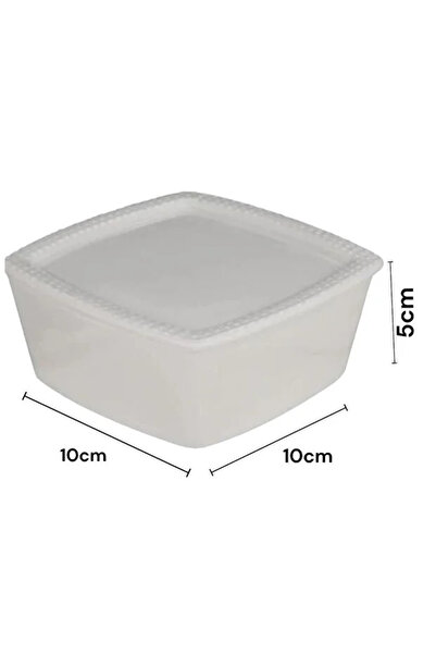 akdenizhome 23986-LAVİN KARE PORSELEN KAPAKLI SOSLUK - 2'Lİ SET