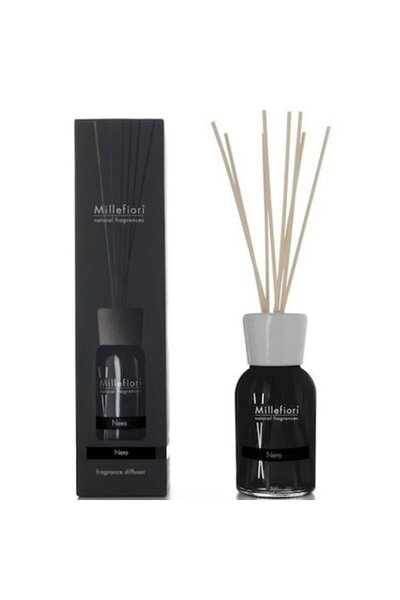 Millefiori Milano Difuzor de cameră cu bețe de bambus - Nero - Lemn de cedru - 100 ml