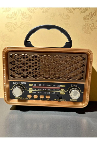 Everton RT-735 Taşınabilir Bluetooth Radyo – Nostaljik Tasarım