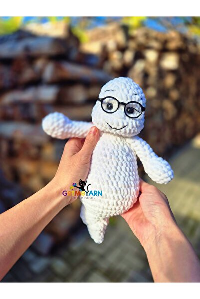 OEM Spooky Boo, Fantoma – Jucărie de pluș de Halloween croșetată manual | Cad...