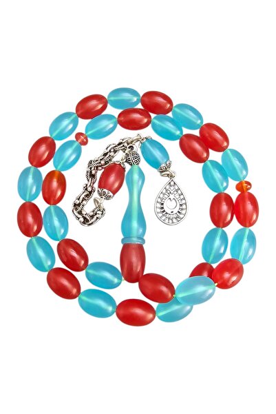 LEBLEBİ TESBİH Double Color Airplane Glass Prayer Beads Lt1455