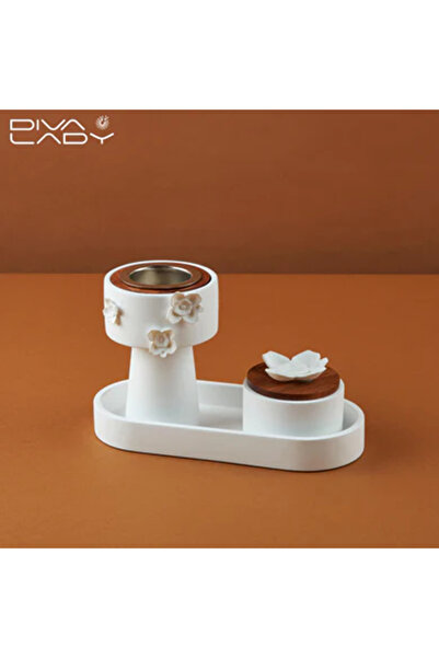 DIVA LADY 🌿 طقم مبخرة وعلبة بخور فاخرة لمسة من الأناقة تفوح منها رائحة العطر ✨