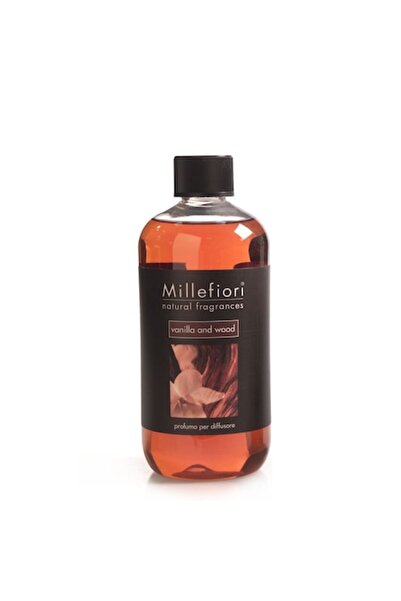 Millefiori Milano Rezervă Vanilie și Lemn 500 ml pentru Difuzor cu Bețișoare -
