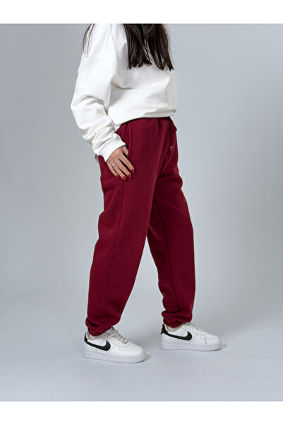 COCOPELLI Fleece-Lined Claret Red Women's Jogger Tracksuit Coc2537