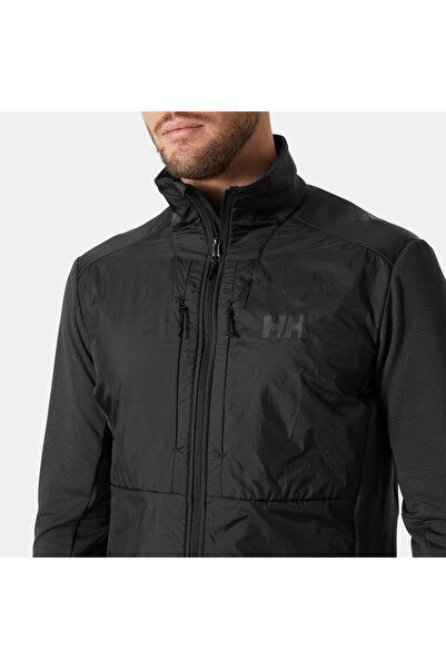 Helly Hansen Versalite Hybrid Fleece Men's Black Mock Neck Jacket