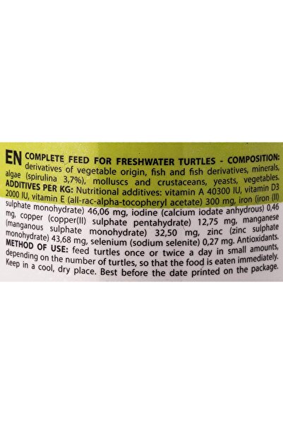 Padovan Turtle Sticks Turtle Food 70G