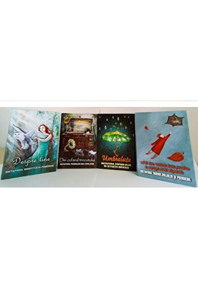 OEM Pack of 4 Metaphoric Card Sets - Psychological Tool, Cardboard, Multicolored